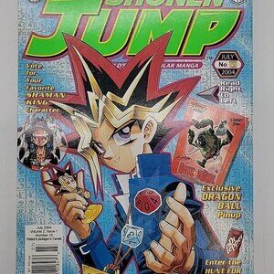 Shonen Jump Magazine: Vol. 2, Issue 7 (July, 2004) Yu-Gi-Oh! Cover, Manga New!